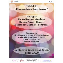 Koncert karnawałowy plakat
