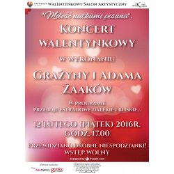 Koncert walentynkowy plakat