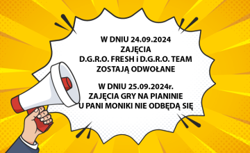 Odwołane zajęcia
