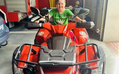 Wizyta w OSP Dąbr&oacute;wka Mała - 19 lipca akcja Lato w Mieście 