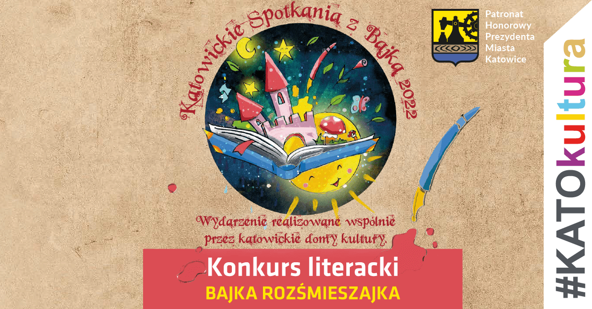 Baner z logo konkursu literackiego