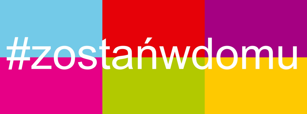 Baner akcji #zostańwdomu